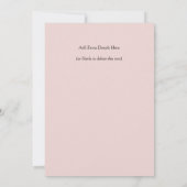 Bruiloftsshower Uitnodiging - Duif & Roze Rozen Ka (Achterkant)