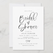 Bruiloftsshower uitnodiging, moderne Boho-typograf Kaart (Voorkant)