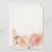 Bruiloftsshower Uitnodiging Sjabloon (Achterkant)