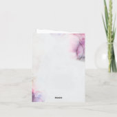 Bruiloftsshower voor wijnmakerij bedankkaart (Achterkant)