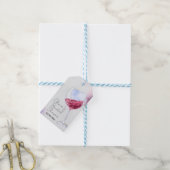 Bruiloftsshower wijnmakerij cadeaulabel (Met Touw)