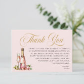 Bruiloftsshowers Trouwkaart Petals en Prosecco Bed Kaart (Staand voorkant)