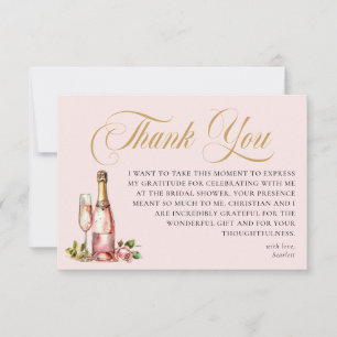 Bruiloftsshowers Trouwkaart Petals en Prosecco Bed Kaart