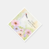 Bruiloftssluiting Kraanvogel met Pastel Anemoon Servet (Hoek)