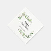 Bruiloftssluiting met landelijke groene decoratie  servet (Hoek)