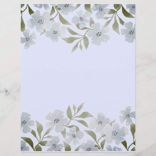 Bruiloftsspel 'Hij zei, zij zei' met bloemendecor Flyer (Achterkant)