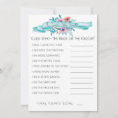 Bruiloftsspel Kaart (Achterkant)