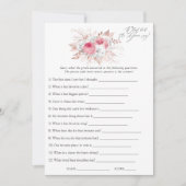 Bruiloftsspel met bloemmotief en kant kaart (Voorkant)