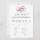 Bruiloftsspel met bloemmotief en kant kaart (Voorkant)