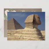 Bruiloftsspel Postcard Piramide Sfinx Briefkaart (Voorkant / Achterkant)