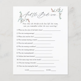 Bruiloftsspel voor wintergroen