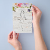 Bruiloftsspel Witte Houten Roze Raad het Bruidsjur Flyer (Hand)