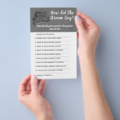 Bruiloftsspelkaart Wat zei de Bruidegom F Flyer (Hand)