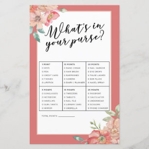Bruiloftsspellen Bruidsschatspel Roze 'What's In Y