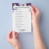 Bruiloftsspellen wie kent de bruid het beste 3963 flyer (Hand)