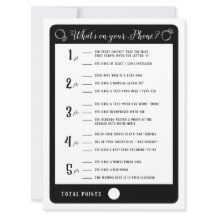 Bruiloftsspelletjes Wat staat er op je telefoon sp