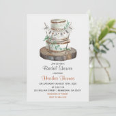 Bruiloftstaart Bruidsfeest Kaart (Staand voorkant)