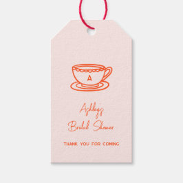 BruiloftsThee Thema Whimsical Doodle Cadeaulabel
