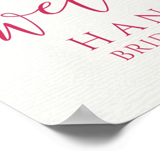 Bruiloftsthee-uurtje Poster (Hoek)