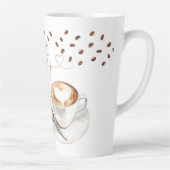 Bruiloftsthema 'Liefde is aan het brouwen' Latte Mok (Rechts)