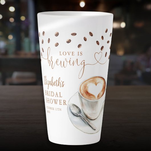 Bruiloftsthema 'Liefde is aan het brouwen' Latte Mok