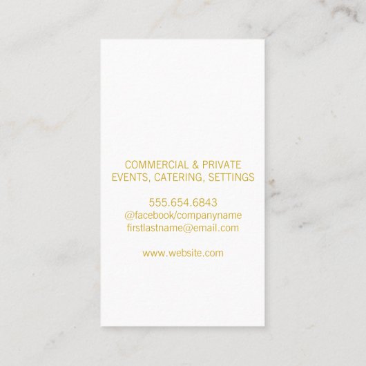 Bruiloftstoost Visitekaartje (Achterkant)