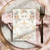 Bruiloftsuitnodiging Bridgerton Geïnspireerd Victo Feestdagenkaart