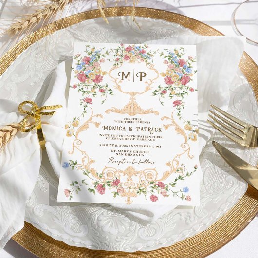 Bruiloftsuitnodiging Bridgerton Geïnspireerd Victo Feestdagenkaart