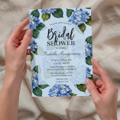Bruiloftsuitnodiging Hydrangea Kaart