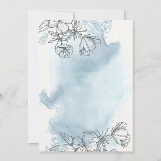 Bruiloftsuitnodiging paar kaart (Achterkant)