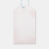 Bruiloftsuitnodiging Petals, Pearls & Prosecco Cadeaulabel (Achterkant)