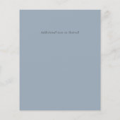 Bruiloftsuitnodiging voor strand bruidspartij kust flyer (Achterkant)