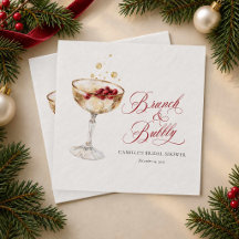 Bruiloftsuitnodiging voor winterbrunch en bubbels