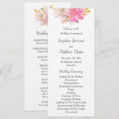 Bruiloftsuitnodigingen met rustieke succulenten programmakaart (Voorkant / Achterkant)