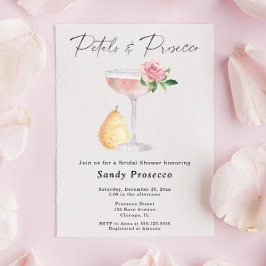 Bruiloftsuitvaart met Rozen & Prosecco Kaart