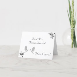 Bruiloftsvereniging Traditionele katholieke bruilo Bedankkaart