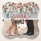 Bruiloftsversiering Kartonnen Onderzetters (Voorkant)