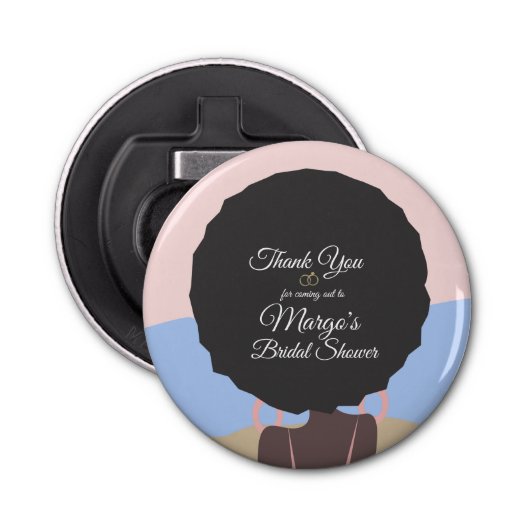 Bruiloftsweekend Strand Bruidsfeestje Button Flesopener (Voorkant)