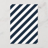 Bruiloftswenskaart met acht octopus in Navy Informatiekaartje (Achterkant)