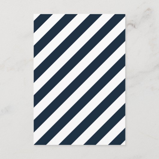 Bruiloftswenskaart met acht octopus in Navy Informatiekaartje (Achterkant)