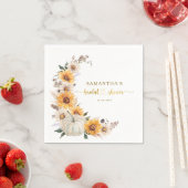 Bruiloftszonnebloemen Pompoenen Bruiloft  Servet (Insitu)