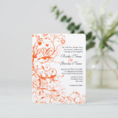Bruiloftuitnodigingen Birds & Swirls Kaart (Staand voorkant)