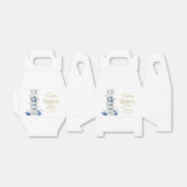 Bruiloosthee dansant Chinees Blauw Bruidsboeket Sh Bedankdoosjes (Uitgevouwen)