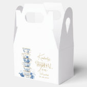 Bruiloosthee dansant Chinees Blauw Bruidsboeket Sh Bedankdoosjes (Geopend)