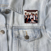 Bruin 25e reünie-Button Vierkante Button 5,1 Cm (In situ)