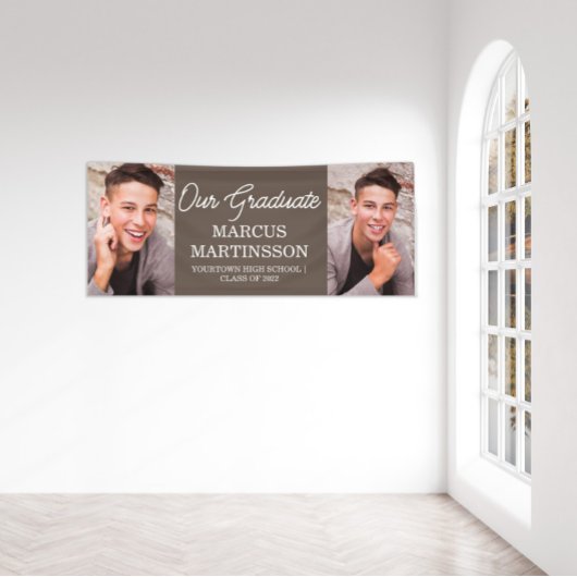 Bruin 2 Foto Modern Ons Afstuderen Afstuderen Spandoek
