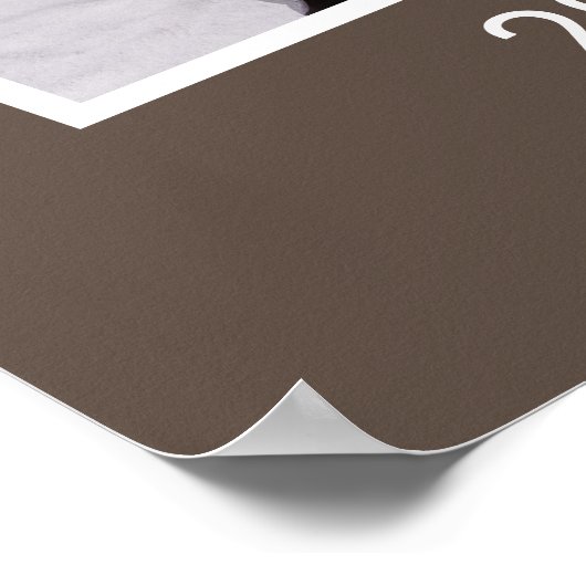 Bruin 2 foto toen nu Afstuderen klasse 20xx Poster (Hoek)