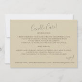 Bruin Aangepaste logo QR-code Aanwijzingen kaarszo Bedankkaart (Achterkant)