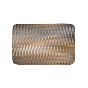 Bruin Aarde - Toned Wavy Pattern Badmat
