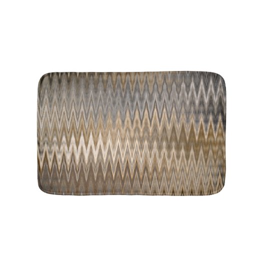 Bruin Aarde - Toned Wavy Pattern Badmat (Voorkant)